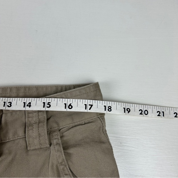 Duluth Trading Co Cargo Pants Sz 36 X 32 Khaki Canvas Flex Fire Hose Work - Picture 6 of 8